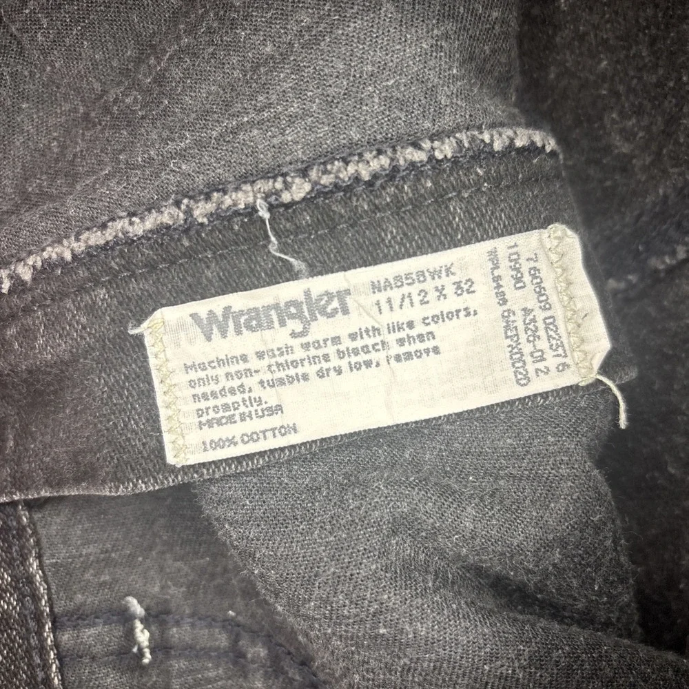 Vtg Wrangler SilverLake Jeans Women 11 (28x31) Black Bareback Western Cowgirl US